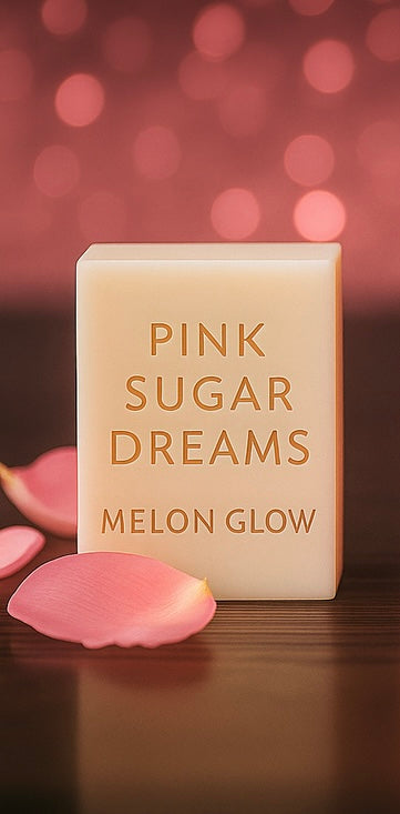 🍈Melon Glow – Pink Sugar Dreams Luxury Soap Bar