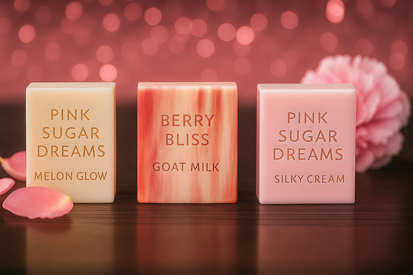 🍈Melon Glow – Pink Sugar Dreams Luxury Soap Bar
